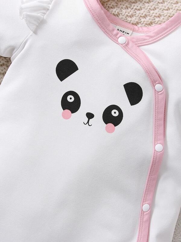 Enterizo oso panda para bebé niña