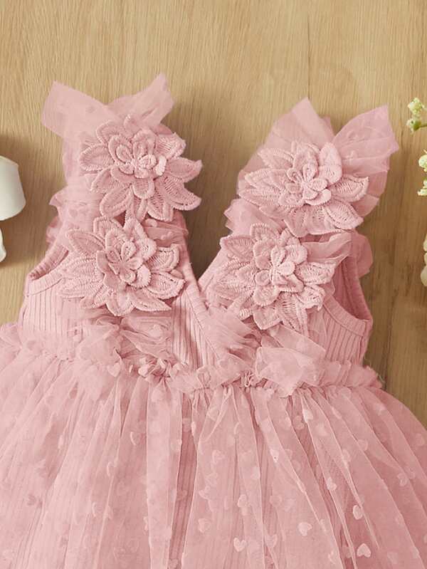 Body con falda de tull para bebé y niñas pequeñas