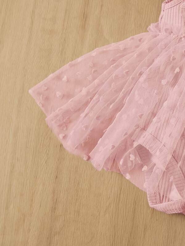 Body con falda de tull para bebé y niñas pequeñas