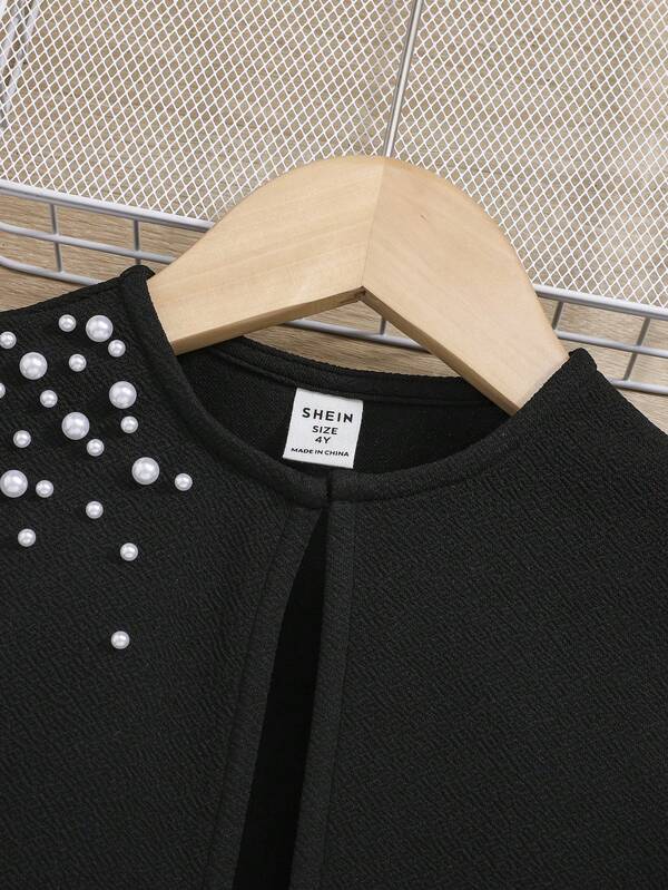 Chaqueta para niñas pequeñas con perlitas