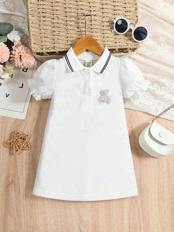 Vestido básico para bebé y niñas pequeñas