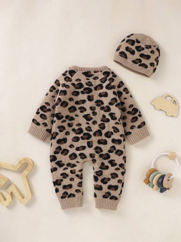 Set de 2 piezas para bebé niña, enterizo y gorro
