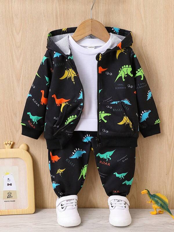 Conjunto de 2 piezas para bebé y niños pequeños, sudadera y joggers