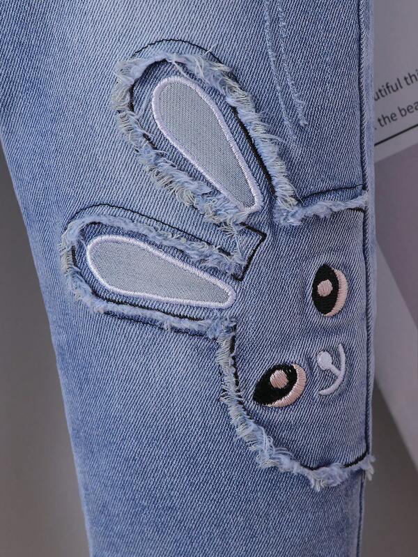 Pantalón con parches para bebé y niñas pequeñas