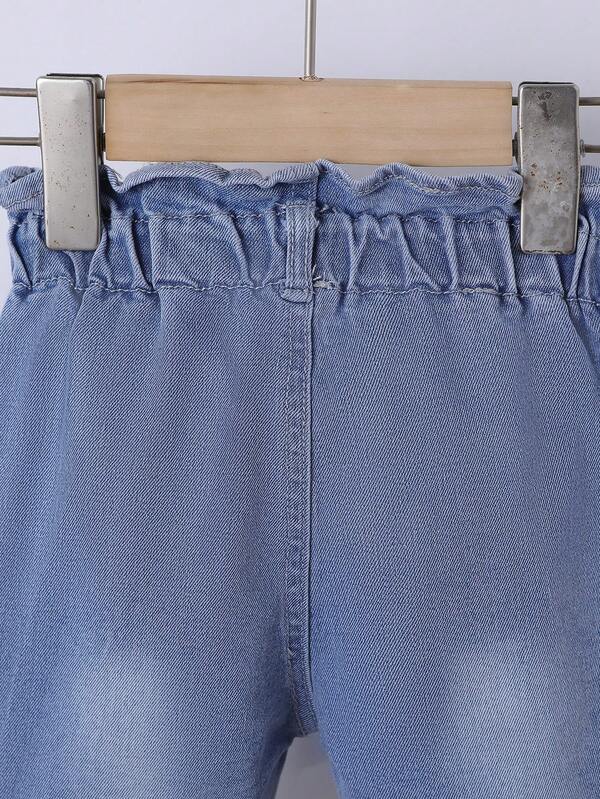 Pantalón con parches para bebé y niñas pequeñas