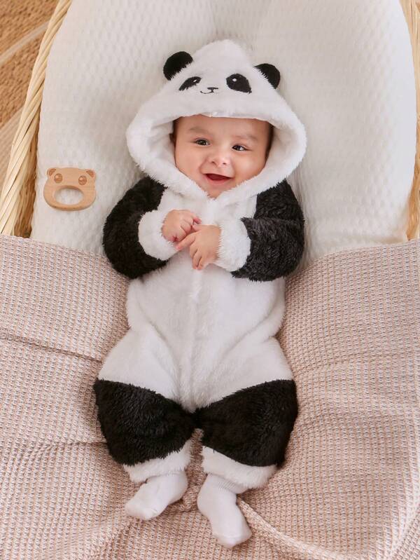 Mameluco de oso panda para bebé