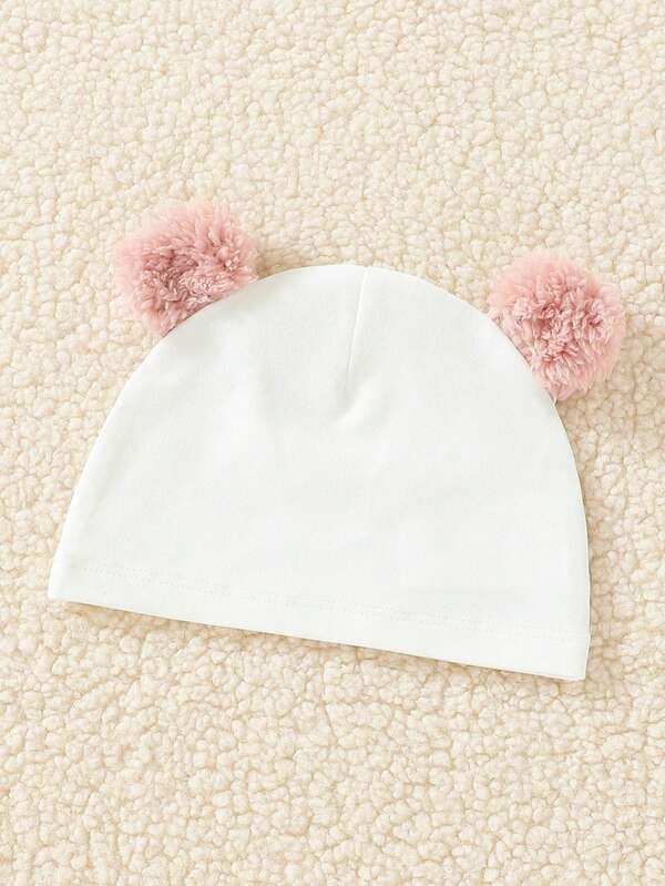 Set de 3 piezas para bebé niña, chaleco, mameluco y gorro