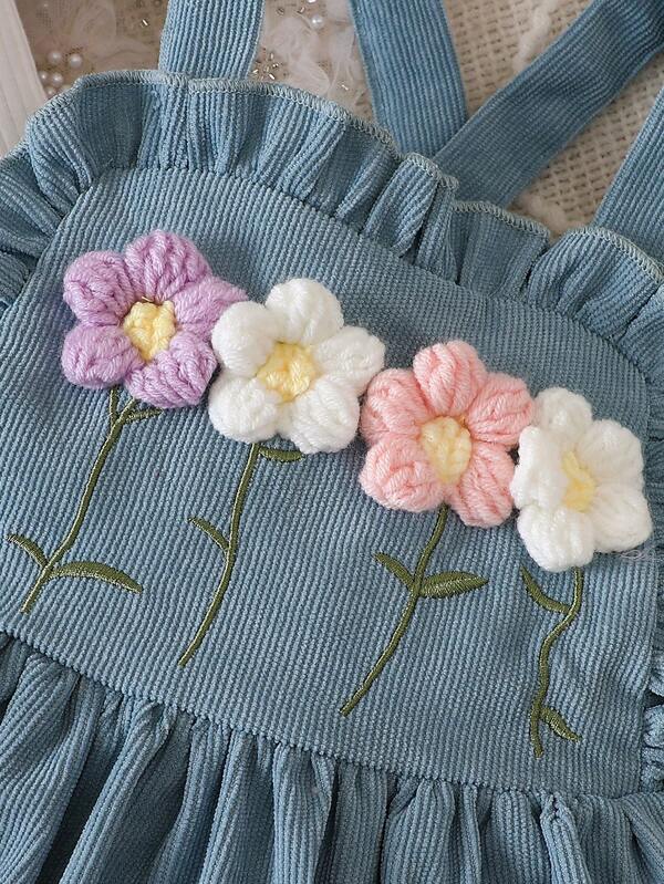 Conjunto de 3 piezas para bebé y niñas pequeñas, blusa, vestido y bohina