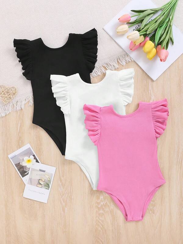 Set de bodys para niñas pequeñas