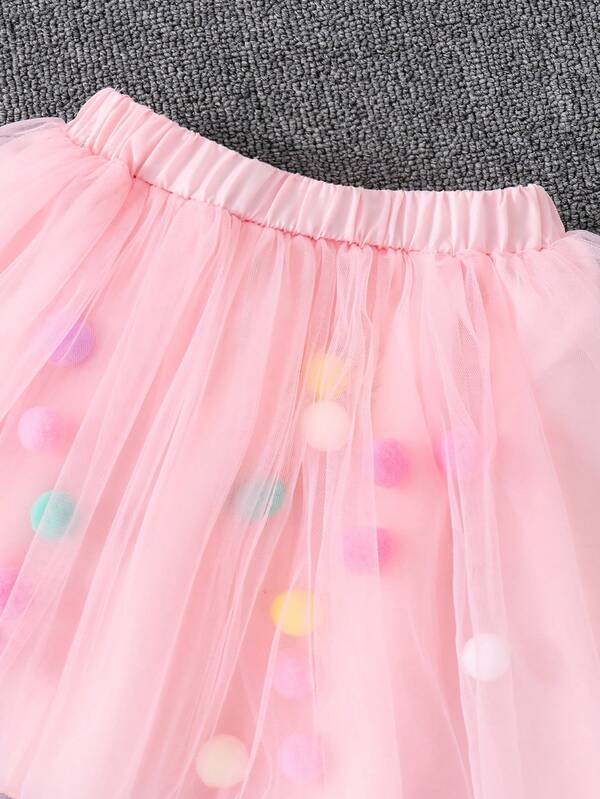 Conjunto de 2 piezas para niñas pequeñas, blusa y falda