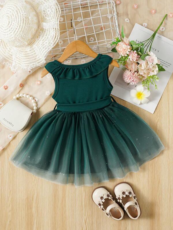 Vestido elegante para bebé y niñas pequeñas