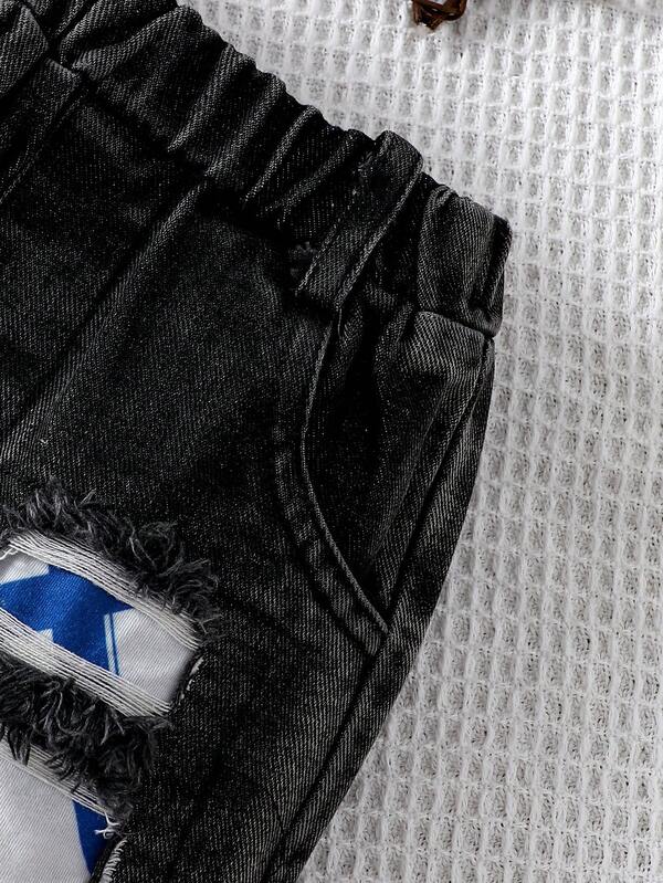 Conjunto de 2 piezas para bebé y niños pequeños, franela y shorts