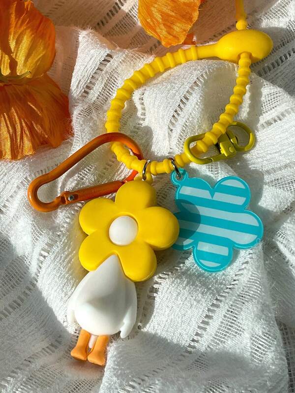 Charm de flor y pato