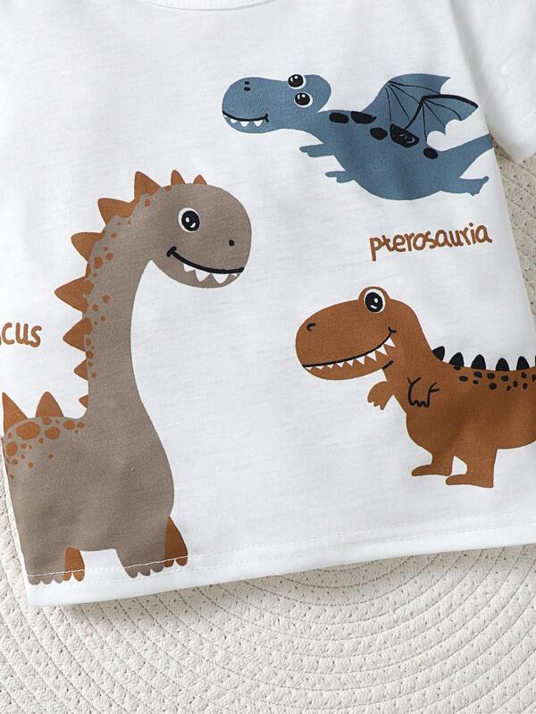 Conjunto de 2 piezas para bebé y niños pequeños, camisa y shorts