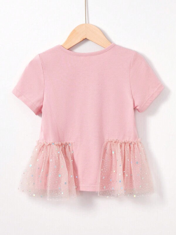 Blusa de unicornio para niña pequeña