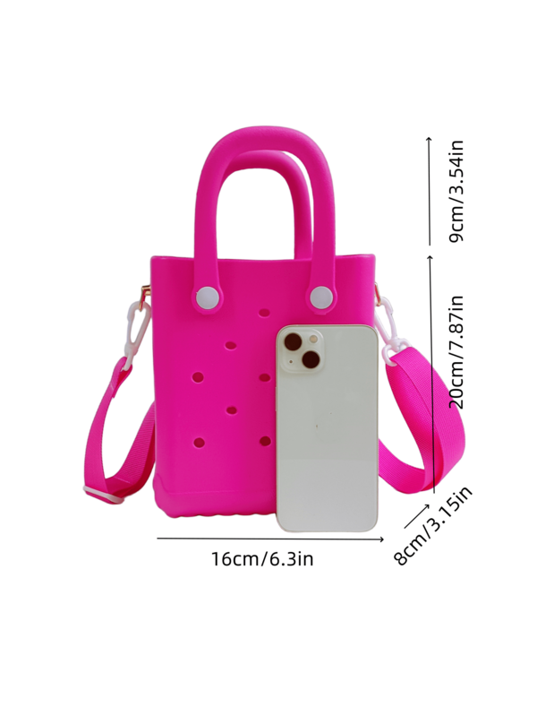 Mini bolso estilo crocs