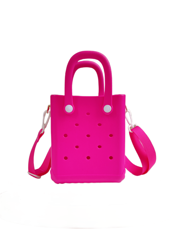 Mini bolso estilo crocs