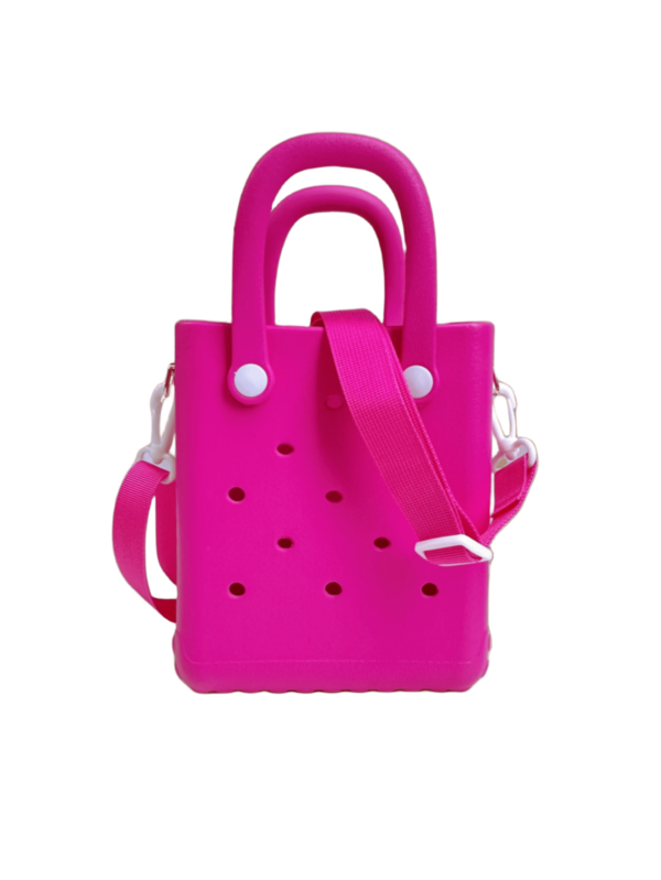 Mini bolso estilo crocs