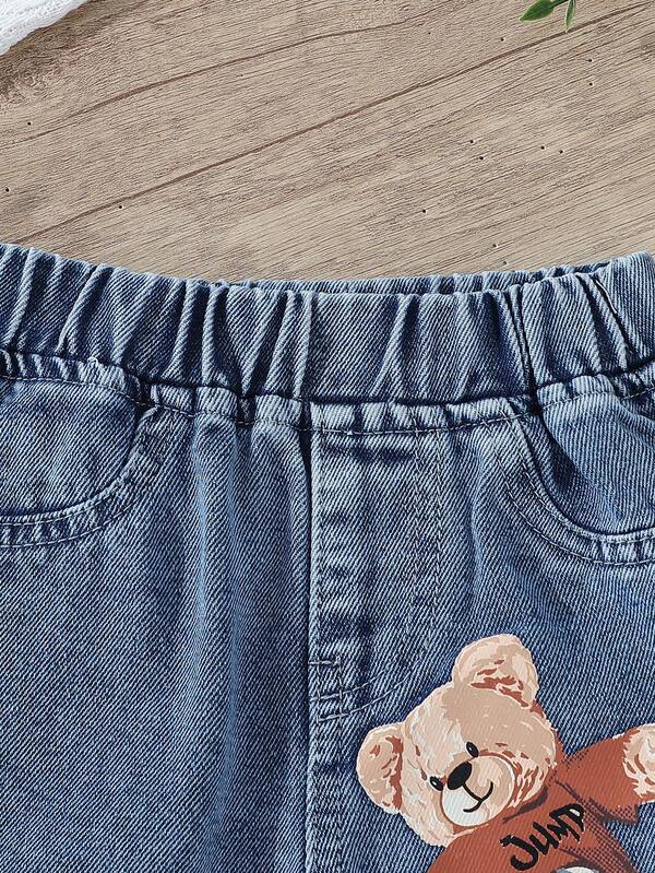 Pantalón con estampados de osos para bebé y niño pequeño