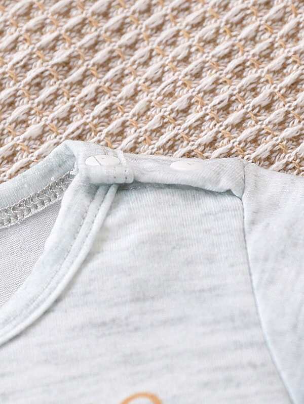 Conjunto de 2 piezas para bebé y niños pequeños, franela y shorts