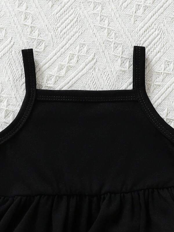 Conjunto de 2 piezas para bebé y niñas pequeñas, chaleco y vestido