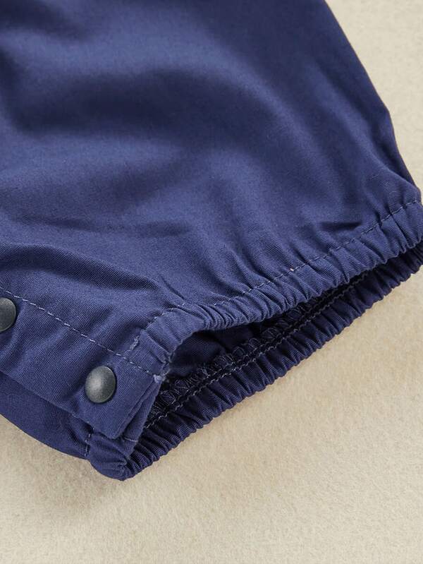 Conjunto de 2 piezas para bebé y niños pequeños, body y shorts con tirantes