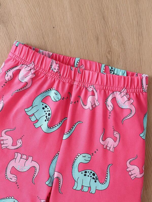 Conjunto pijama de 2 piezas para bebé y niñas pequeñas, franela y short