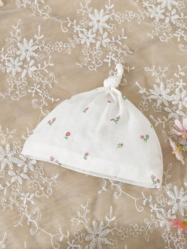 Set de 2 piezas para bebé niña, mameluco y gorro