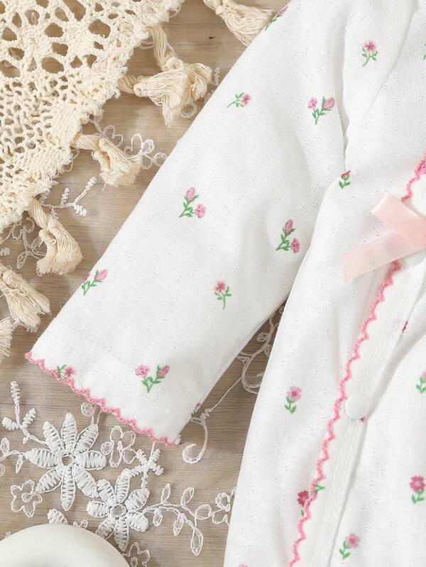 Set de 2 piezas para bebé niña, mameluco y gorro