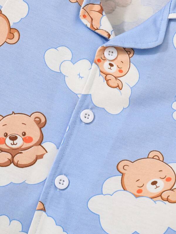 Conjunto de 2 piezas para bebé y niños pequeños, camisa y shorts