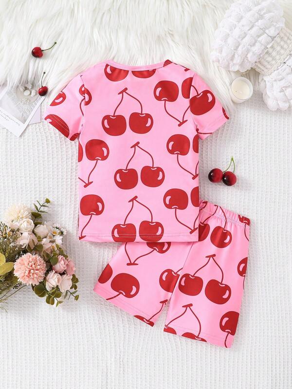 Conjunto de 2 piezas para niñas pequeñas, franela y short