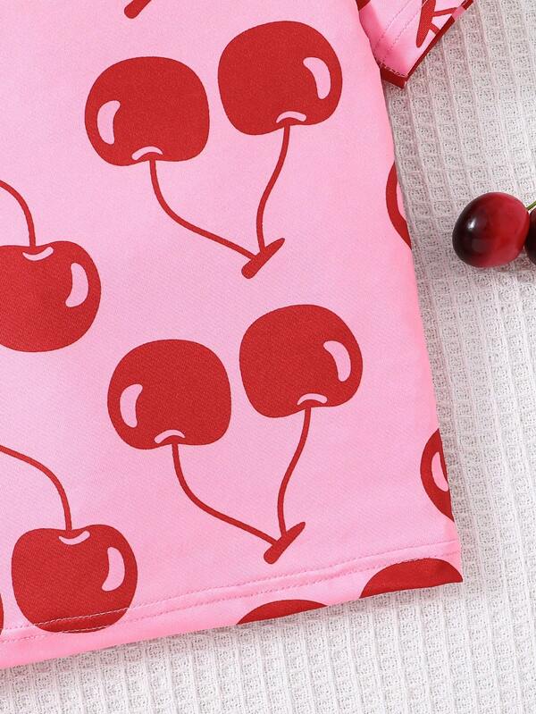 Conjunto de 2 piezas para niñas pequeñas, franela y short