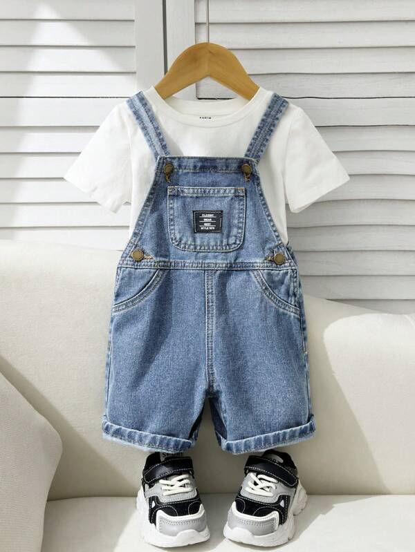 Braga corta denim para bebé y niños pequeños