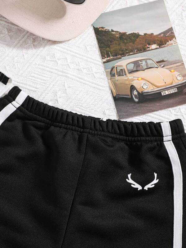 Conjunto de 2 piezas para bebé y niños pequeños, franela y joggers