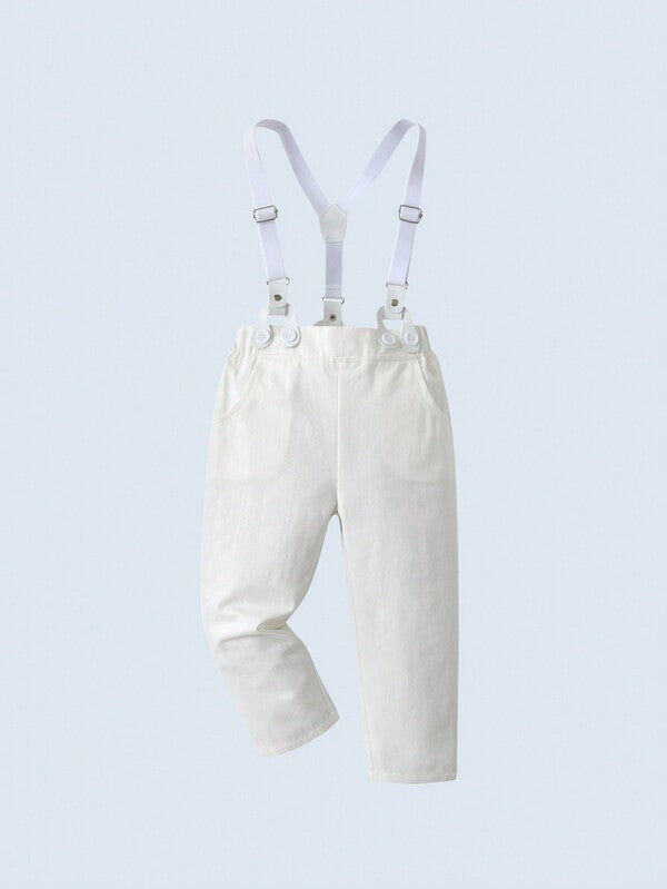 Set de 3 piezas para bebé y niño pequeño, camisa, chaleco y pantalón