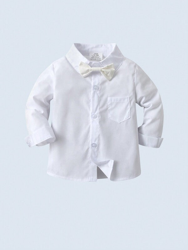 Set de 3 piezas para bebé y niño pequeño, camisa, chaleco y pantalón