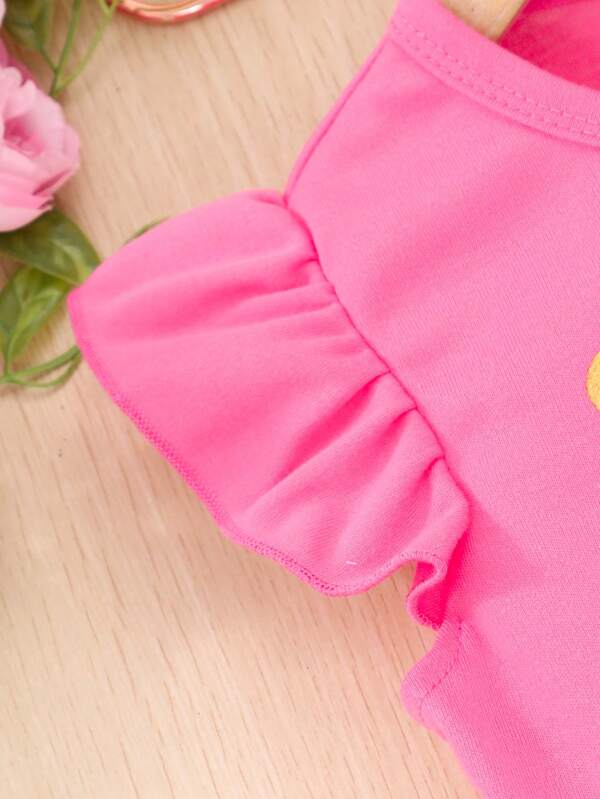 Vestido de fresa de niña pequeña