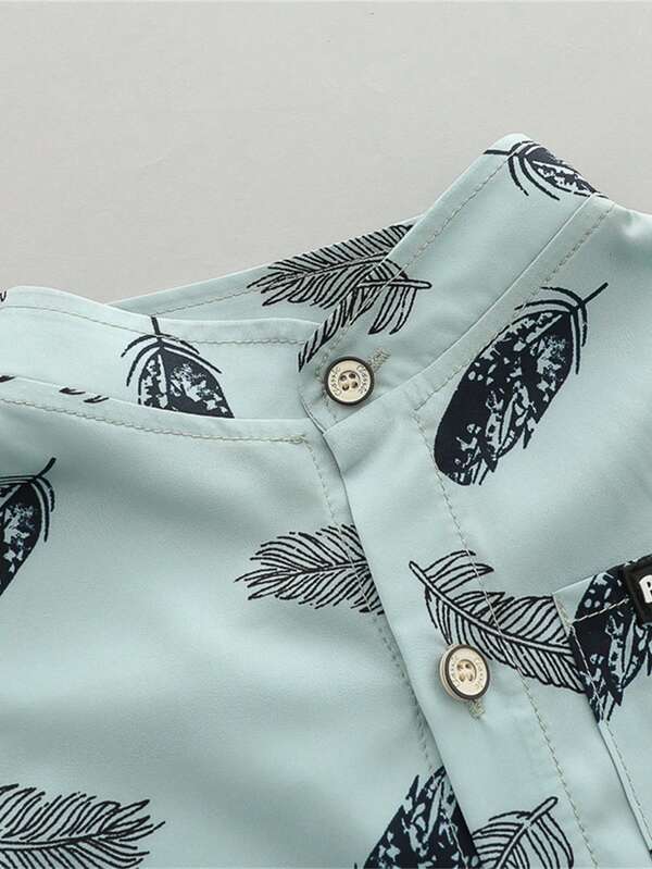 Conjunto de 2 piezas para bebé y niños pequeños, camisa y shorts