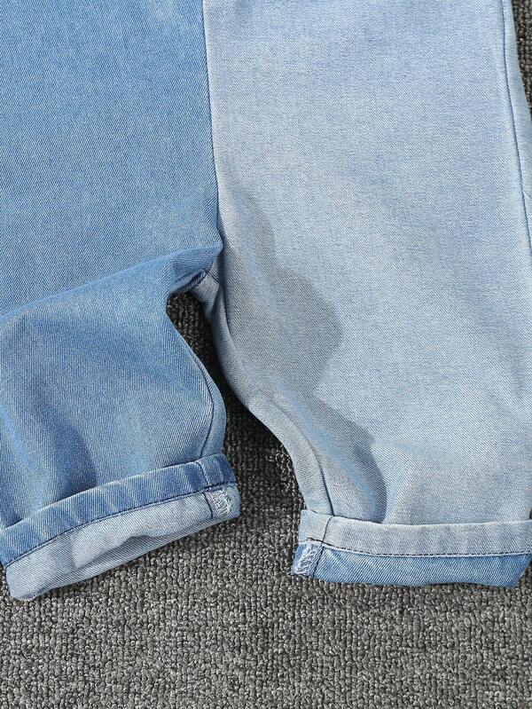 Mameluco de mezclilla para bebé y niño pequeño