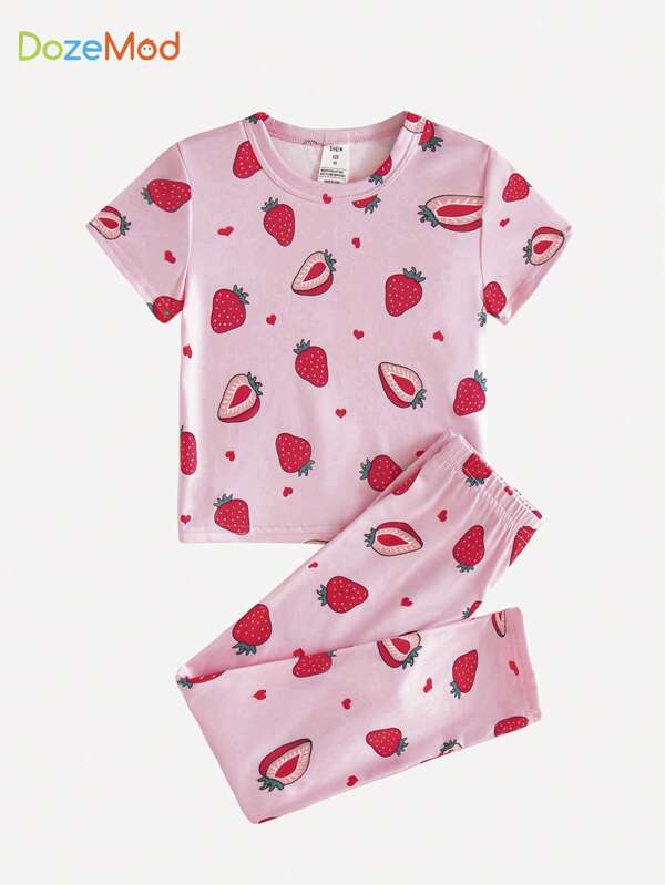 Conjunto de 2 piezas para niñas pequeñas, franela y mono