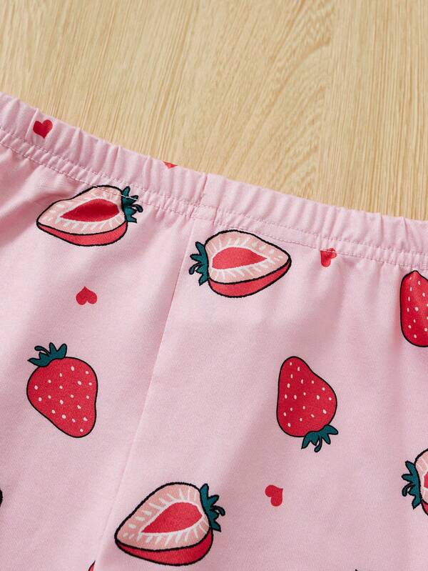 Conjunto de 2 piezas para niñas pequeñas, franela y mono