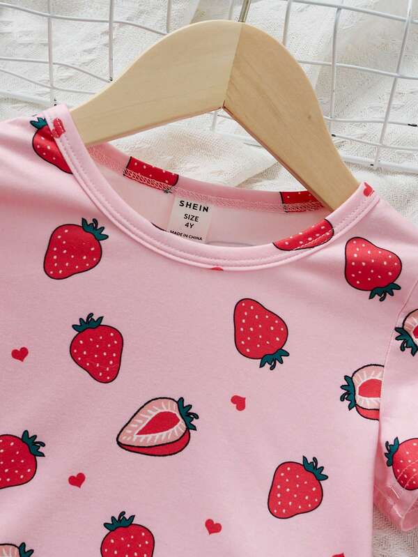 Conjunto de 2 piezas para niñas pequeñas, franela y mono
