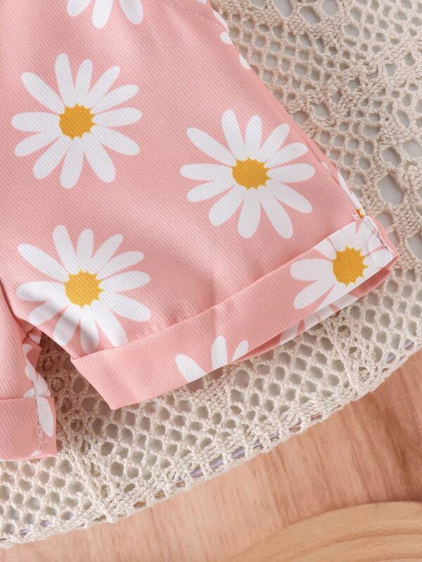 Conjunto de 2 piezas para bebé y niñas pequeñas, body y braga