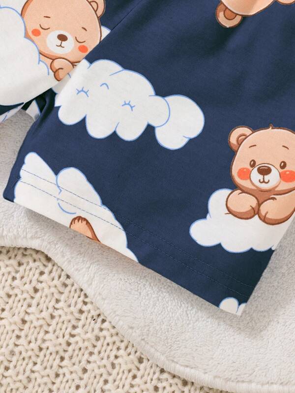 Conjunto de 2 piezas para bebé y niños pequeños, camisa y shorts
