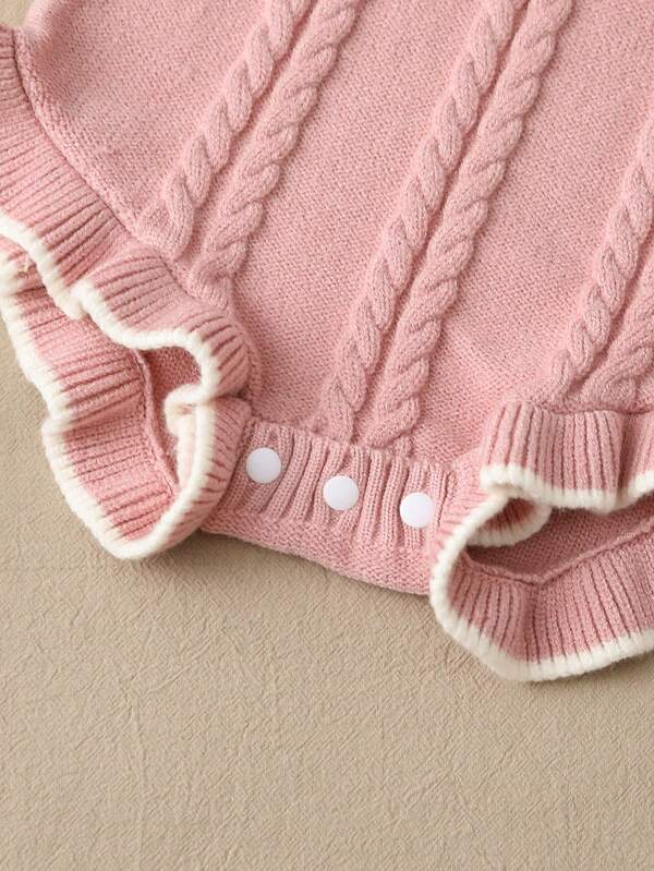 Set de 2 piezas para bebé niña, braguita y gorro de punto