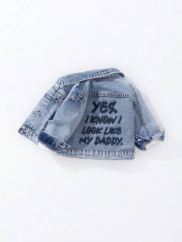 Chaqueta denim para bebé y niño pequeño