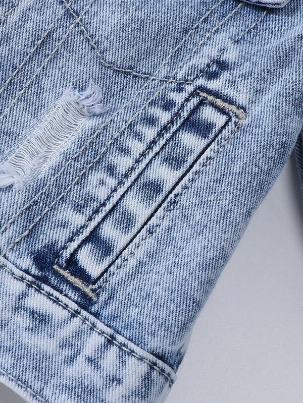 Chaqueta denim para bebé y niño pequeño