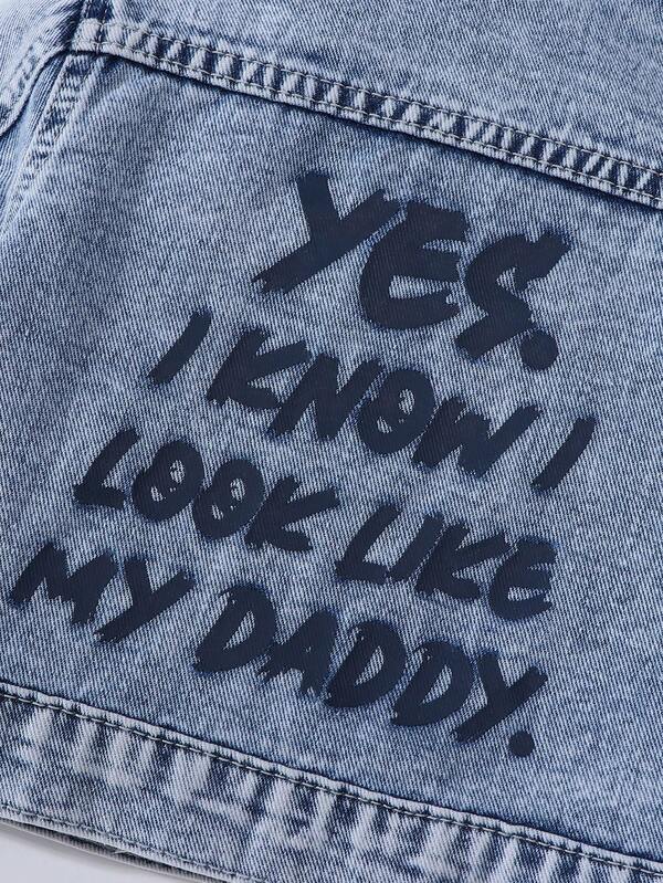 Chaqueta denim para bebé y niño pequeño