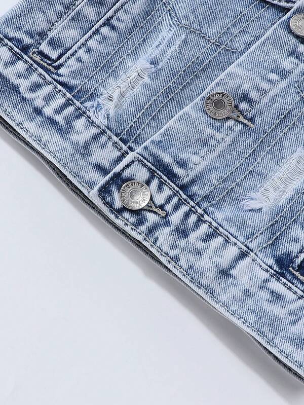 Chaqueta denim para bebé y niño pequeño