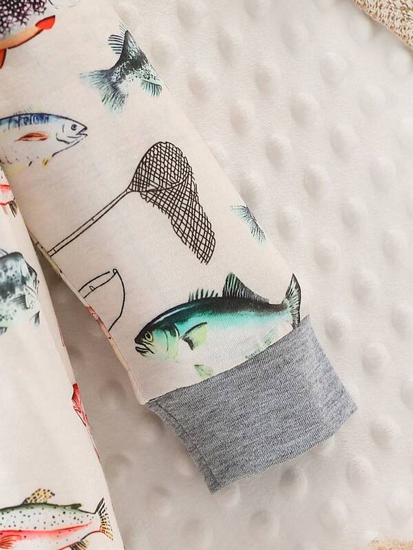 Mameluco de peces para bebé niño